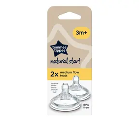 Tommee Tippee Náhradní savičky C2N střední průtok 2ks / od 3 měsíců