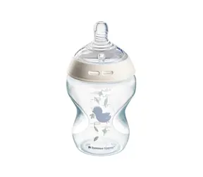 Tommee Tippee Kojenecká láhev C2N potisk Girl 260ml / od 0 měsíců