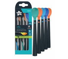 Tommee Tippee Lžičky pro nejmenší Softee 5ks / od 4 měsíců