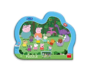 DINO PEPPA PIG 25 kontura Puzzle / 25 dílků / od 3 let 