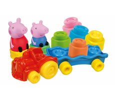 Clementoni Clemmy baby - Peppa Pig - vláček s kostkami / od 18 měsíců