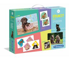 Clementoni EDUkit - Štěňátka 4v1 (pexeso | 60 puzzle | domino | 6 kostek) / od 3 let