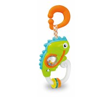Clementoni Elektronické chrastítko s úchytem - Chameleon / od 3 měsíců