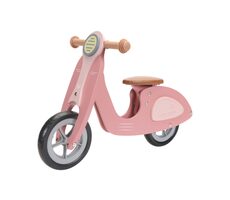 Little Dutch Odrážedlo skútr dřevěné Pink / od 2 let