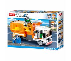 Sluban Town M38-B1066 Popelářský vůz / LEGO - kompatibilní / Počet figurek|dílků: 1|326 / od 6 let