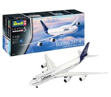 Revell Boeing 747-8 Lufthansa / Plastikový model / 1:144 / 192 dílů / Obtížnost 5 / od 12 let