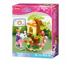 Sluban Girls Dream M38-B0970A Kočičí domeček na stromě / LEGO - kompatibilní / Počet figurek|dílků: 1|82 / od 6 let