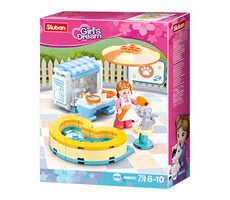 Sluban Girls Dream M38-B0970C Kočičí salón / LEGO - kompatibilní / Počet figurek|dílků: 1|82 / od 6 let