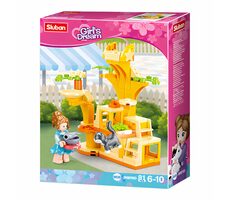 Sluban Girls Dream M38-B0970D Cvičiště pro kočičky / LEGO - kompatibilní / Počet figurek|dílků: 1|81 / od 6 let