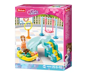 Sluban Girls Dream M38-B0970E Hřiště pro pejsky / LEGO - kompatibilní / Počet figurek|dílků: 1|90 / od 6 let