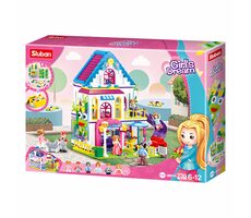 Sluban Girls Dream M38-B0974 Zábavná vila / LEGO - kompatibilní / Počet figurek|dílků: 2|727 / od 6 let