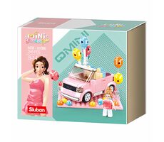 Sluban Girls Dream Mini Handcraft M38-B1086 Qmini Kabriolet / LEGO - kompatibilní / Počet figurek|dílků: 1|245 / 6 let