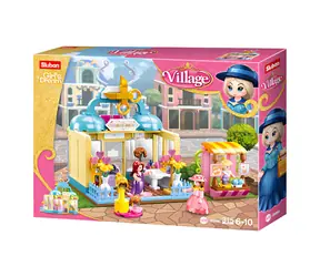 Sluban Village M38-B0906 Dobový salon krásy / LEGO - kompatibilní / Počet figurek|dílků: 3|315 / od 6 let