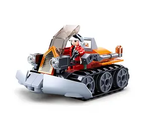 Sluban Zimní záchranáři M38-B0950 Záchranný sněžný pluh / LEGO - kompatibilní / Počet figurek|dílků: 1|82 / od 6 let
