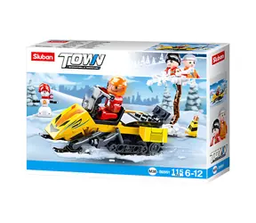 Sluban Zimní záchranáři M38-B0951 Záchranný sněžný skútr / LEGO - kompatibilní / Počet figurek|dílků: 1|115 / od 6 let
