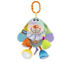 Playgro - Závěsný pejsek s kousátky pastelový / od 3 měsíců