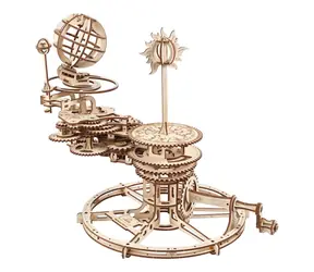 Ugears 3D dřevěné mechanické puzzle Tellurium / od 14 let / 249 dílků / Obtížnost: střední