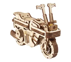 Ugears 3D dřevěné mechanické puzzle Skládací skútr / od 14 let / 192 dílků / Obtížnost: nízká