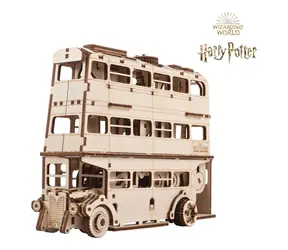 Ugears 3D dřevěné mechanické puzzle Harry Potter Rytířský autobus / od 14 let / 268 dílků / Obtížnost: střední