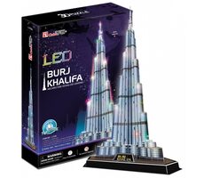 CubicFun Puzzle 3D Burj Khalifa / 136 dílů / 39 x 34 x 146 cm / Obtížnost: 6