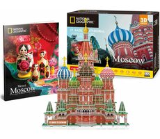 CubicFun Puzzle 3D National Geographic:  Chrám Vasila Blaženého / 224 dílů / 29 x 25 x 37cm