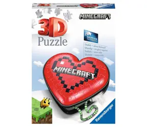 Ravensburger 3D Puzzle Srdce Minecraft / 54 dílů / od 8 let