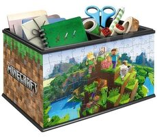 Ravensburger 3D Puzzle Úložná krabice Minecraft / 216 dílů / 23 x 16 x 12 cm