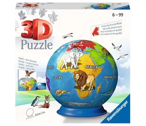 Ravensburger 3D Puzzle Malovaný globus / 72 dílů / od 6 let