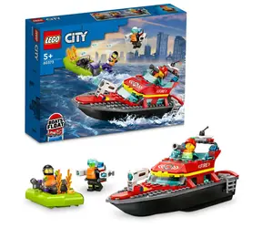 LEGO® City 60373 Hasičská záchranná loď a člun / Počet dílků: 144 / od 5 let