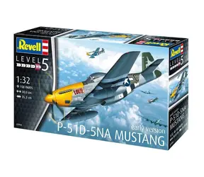 Revell 03944 P-51D-5NA Mustang / Plastikový model / 1:32 / Počet dílků: 158 / Obtížnost 5