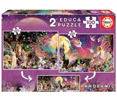EDUCA Pohádkové víly / 2 x 100 dílků / od 14 let