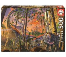 EDUCA Zvědaví dinosauři / 500 dílků / od 14 let