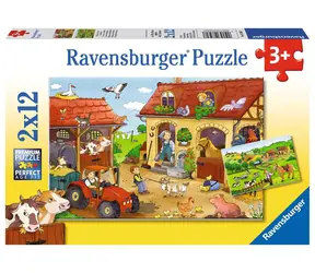 Ravensburger Práce na statku / 2 x 12 dílků / od 3 let