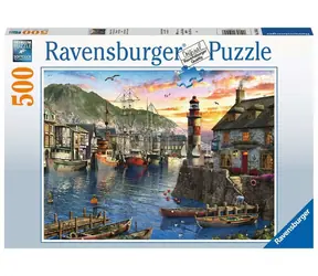 Ravensburger Východ slunce v přístavu / 500 dílků / od 10 let