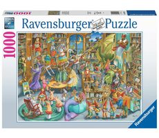 Ravensburger Půlnoc v knihovně / 1000  dílků / od 12 let
