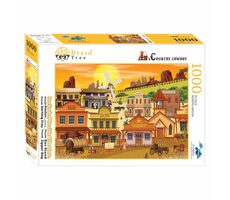 Brain Tree Puzzle Westernové městečko / 1000 dílků / od 14 let