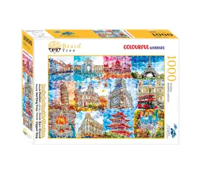 Brain Tree Puzzle Památky v barvách - 1000 dílků / od 14 let