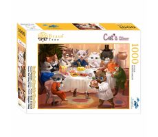 Brain Tree Puzzle Kočičí večeře / 1000 dílků / od 14 let