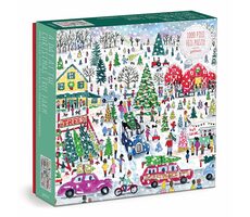 Galison Puzzle Farma s vánočními stromky / 1000 dílků / od 8 let