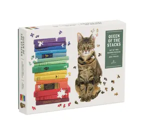 Galison Puzzle sada 2ks Queen of the Stacks / 650 dílků / od 8 let