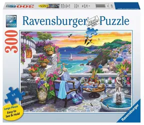 Ravensburger Západ slunce nad Santorini / 300 dílků / od 9 let