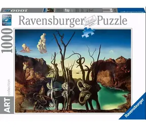 Ravensburger Labutě odrážející slony / 1000 dílků / od 14 let
