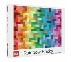 Chronicle Books Puzzle LEGO duhové kostky / 1000 dílků / od 8 let