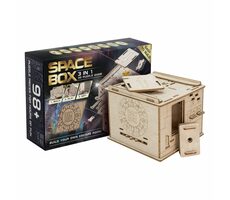 EscapeWelt 3D dřevěná mechanická skládačka hlavolamu Vesmírná kapsle / Obtížnost: vysoká / od 14 let
