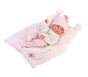 Llorens New Born holčička na dečce 35 cm / od 3 let