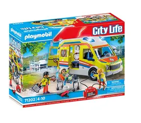 Playmobil® City Life 71202 Sanitka se zvukem a světlem / Počet dílků: 64 / od 4 let 