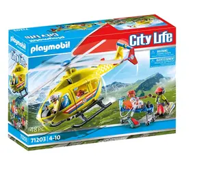 Playmobil City Life 71203 Záchranářský vrtulník / Počet dílků: 67 / od 4 let 