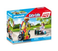 Playmobil City Life 71257 Starter Pack Záchranář na Segwayi / Počet dílků: 34 / od 4 let 