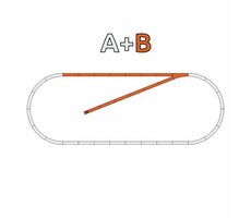 Roco 61101 Geoline - Sada kolejí B (kusá kolej) s podložím / Měřítko: H0 (1:87) / od 15 let