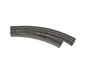 Roco 42571 Line - Výhybka BWR5/6 oblouková pravá s podložím / Měřítko: H0 (1:87) / Rádius: 604.4 & 542.8 mm / od 15 let